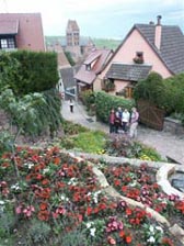 Gueberschwihr, typisches Dorf im Elsass bei Colmar